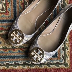 Classic Snakeskin Tory Burch Flats